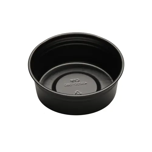 D & W Fine Pack 8 Ounce Deli Container Black, 50 Each