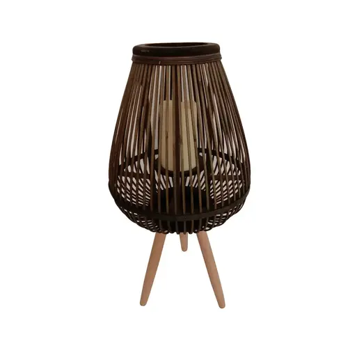 Lantern 24" Bamboo Brown Brown Lantern 24" Bamboo Brown Brown