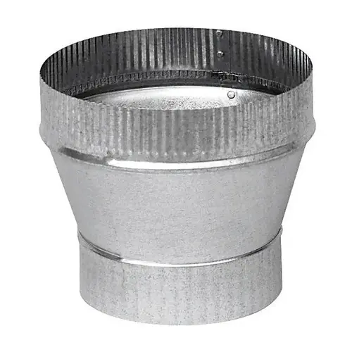 Stove Pipe Increa 3" D X 6" D Galvanized Steel Gray
