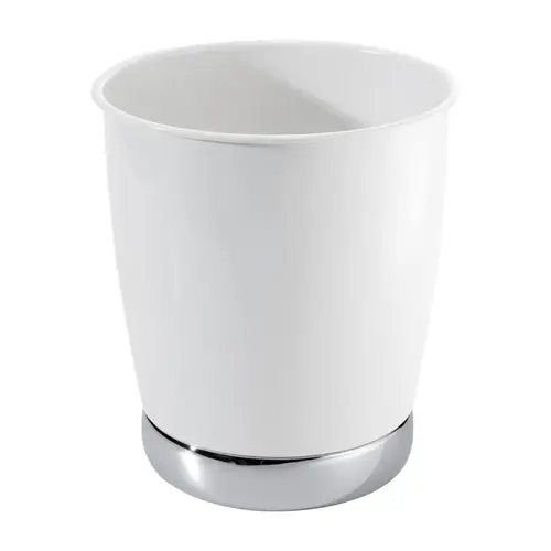 Trash Can York 2.38 gal White Steel Classic American White Trash Can York 2.38 gal White Steel Classic American White