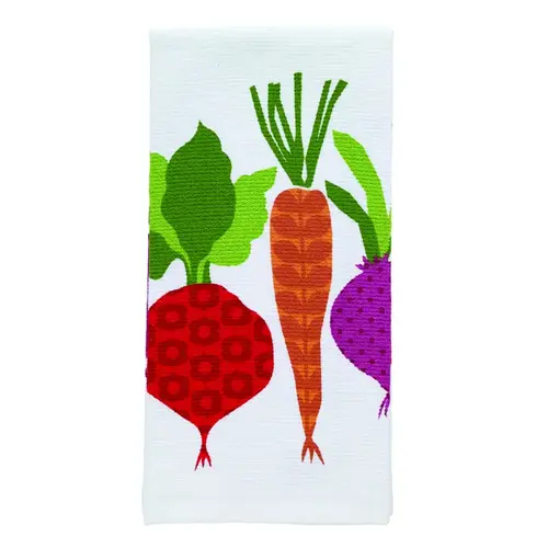 Kitchen Towel Multicolored Cotton Veggies Multicolored
