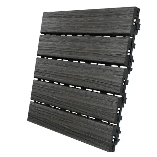 Balcony/Deck Tiles 12" W X 12" L Driftwood Composite 6 sq ft Driftwood Balcony/Deck Tiles 12" W X 12" L Driftwood Composite 6 sq ft Driftwood