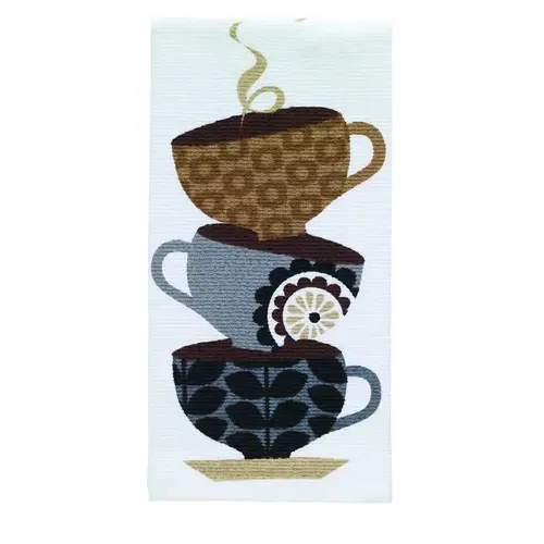 Kitchen Towel Multicolored Cotton Coffee Cups Multicolored - pack of 6 Kitchen Towel Multicolored Cotton Coffee Cups Multicolored - pack of 6