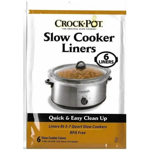 Slow Cooker Liner 7 qt Clear Plastic Clear Slow Cooker Liner 7 qt Clear Plastic Clear