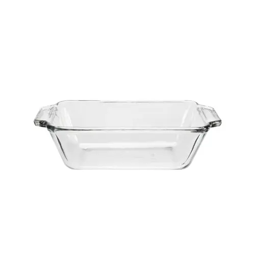 Oven Basics 1.5 Qt. 5 In. x 9 In. Glass Loaf Pan Clear