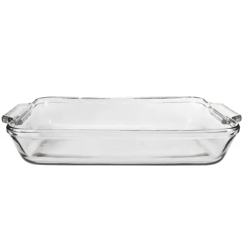 Oven Basics Series 819380BL11 Bake Dish, 5 qt Capacity, Glass, Clear