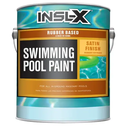 Swimming Pool Paint Indoor and Outdoor Satin Ocean Blue Synthetic Rubber 1 gal Ocean Blue Swimming Pool Paint Indoor and Outdoor Satin Ocean Blue Synthetic Rubber 1 gal Ocean Blue