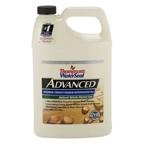 Waterproofer Wood Protector Thompson's Waterseal Advanced Natural Water-Based 1 gal Natural - pack of 2 Waterproofer Wood Protector Thompson's Waterseal Advanced Natural Water-Based 1 gal Natural - pack of 2