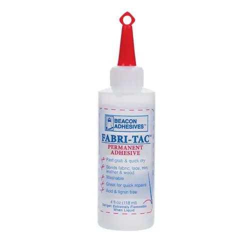 Fabric Adhesive Liquid 4 oz Crystal Clear