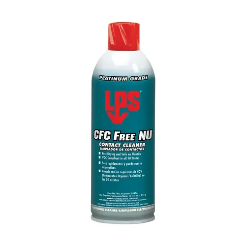 CFC Free NU Contact Cleaner, 11 oz, Aerosol Can, Mild Scent Clear - pack of 12