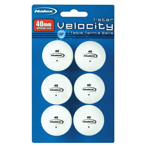 Table Tennis Balls Velocity Plastic White White