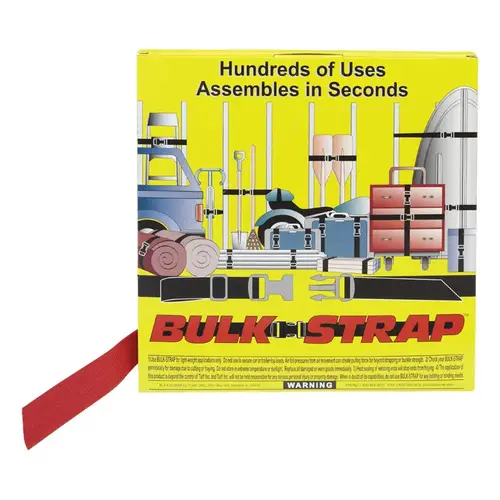 Webbing 1.5" W X 300 ft. L Red 200 lb Red - pack of 300 Webbing 1.5" W X 300 ft. L Red 200 lb Red - pack of 300