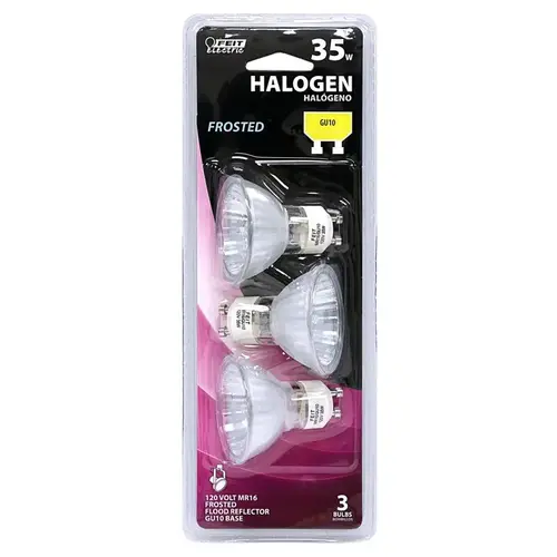 Halogen Bulb 35 W MR16 Reflector 300 lm Bright White Frosted Halogen Bulb 35 W MR16 Reflector 300 lm Bright White Frosted