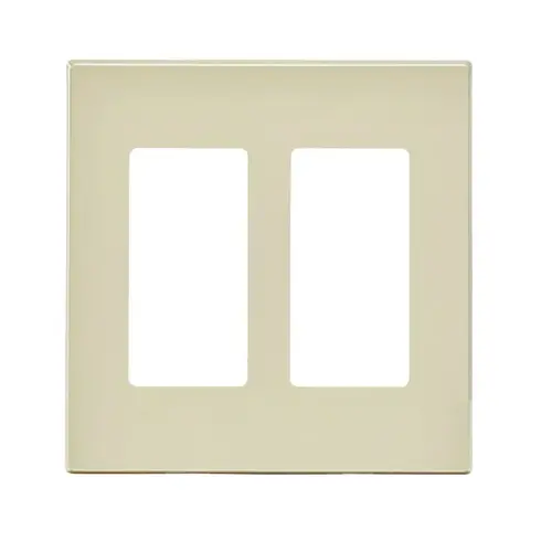 Screwless Wall Plate Decora Plus Light Almond 2 gang Polycarbonate Rocker Light Almond Screwless Wall Plate Decora Plus Light Almond 2 gang Polycarbonate Rocker Light Almond