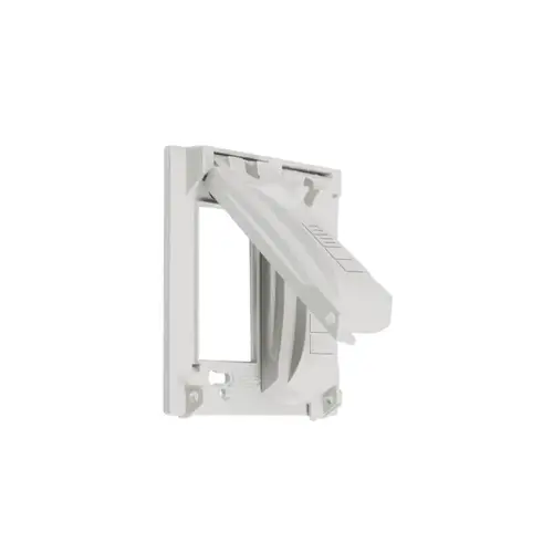 Weatherproof Cover Rectangle Die-Cast Metal 2 gang White Weatherproof Cover Rectangle Die-Cast Metal 2 gang White