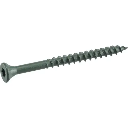 Exterior Deck Screws No. 8 X 1-1/4" L Star Flat Head Green Exterior Deck Screws No. 8 X 1-1/4" L Star Flat Head Green