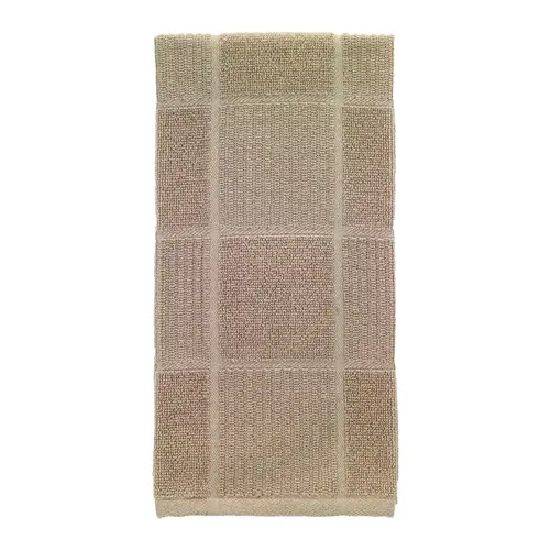 Kitchen Towel Sand Cotton Checked Parquet Sand - pack of 6 Kitchen Towel Sand Cotton Checked Parquet Sand - pack of 6