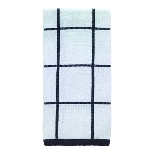 Kitchen Towel Charcoal Cotton Checked Parquet Charcoal - pack of 6 Kitchen Towel Charcoal Cotton Checked Parquet Charcoal - pack of 6