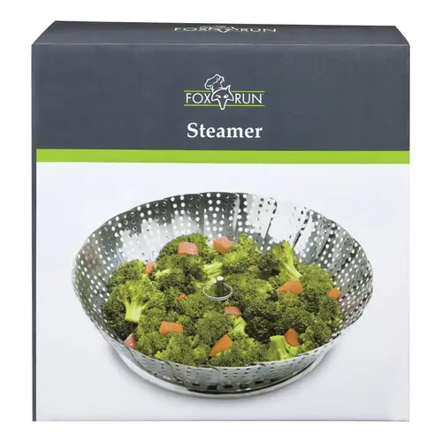 Steamer Basket 11" W X 18-7/16" L Silver Stainless Steel Silver Steamer Basket 11" W X 18-7/16" L Silver Stainless Steel Silver