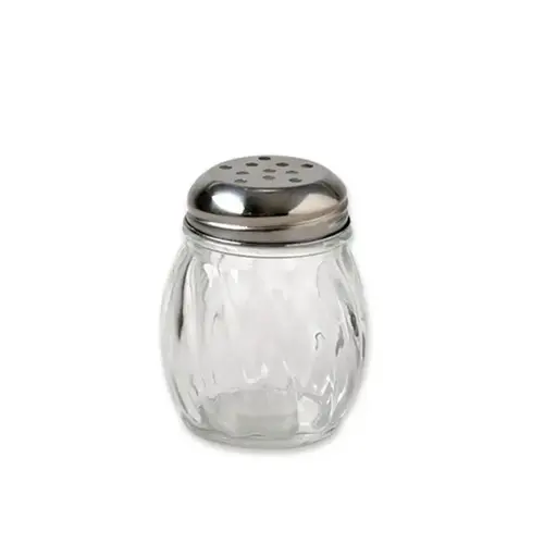 Cheese Shaker Clear/Silver Glass/Stainless Steel 5 oz Clear/Silver Cheese Shaker Clear/Silver Glass/Stainless Steel 5 oz Clear/Silver