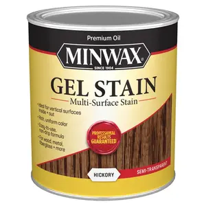 Minwax 661000000 Gel Stain, Hickory, Liquid, 1 qt