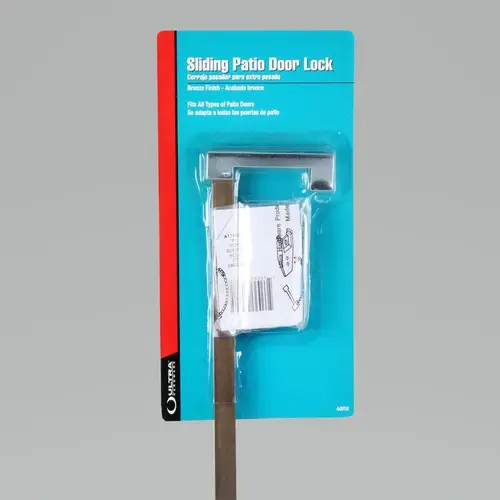 Sliding Door Bar Lock Bronze