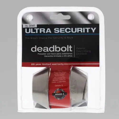 Double Cylinder Deadbolt Stainless Steel Metal Stainless Steel Double Cylinder Deadbolt Stainless Steel Metal Stainless Steel