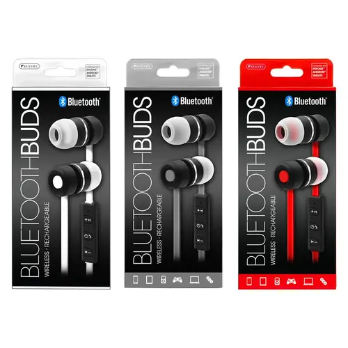 Earbud w/Microphone Wireless Bluetooth Flat In-Line Assorted Earbud w/Microphone Wireless Bluetooth Flat In-Line Assorted