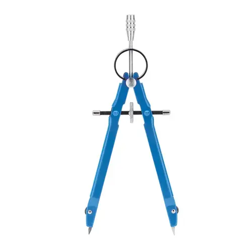 Precision Pencil Compass, 7-1/4 in Circle, 6 in OAL, Steel Red Precision Pencil Compass, 7-1/4 in Circle, 6 in OAL, Steel Red