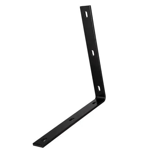 Corner Brace 12-1/4" H X 1-1/2" W X 1/4" D Black Steel Inside L Black Corner Brace 12-1/4" H X 1-1/2" W X 1/4" D Black Steel Inside L Black