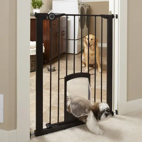 Pet Gate Passage Matte Bronze 36" H X 38.1" W Steel Matte Bronze