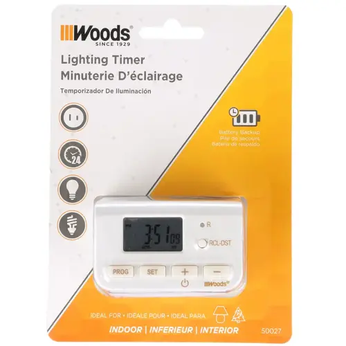 Digital Timer Indoor White White Digital Timer Indoor White White