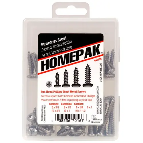 Sheet Metal Screw Kit Assorted in. S Phillips Pan Head Sheet Metal Screw Kit Assorted in. S Phillips Pan Head
