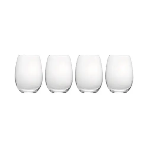 Stemless Wine Glass Julie 19-3/4 oz Clear Crystal Clear