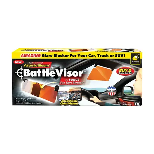 Glare Blocker BattleVisor 11" L X 5" W Copper Copper Glare Blocker BattleVisor 11" L X 5" W Copper Copper