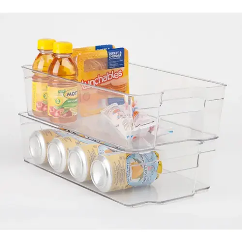 Dial 8.5 In. x 3.75 In. x 14.5 In. Stacking Refrigerator Organizer Clear