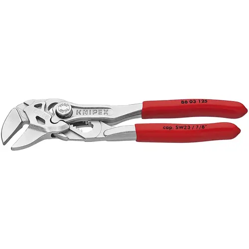 Mini Pliers Wrench 5" Chrome Vanadium Steel Smooth Jaw Red
