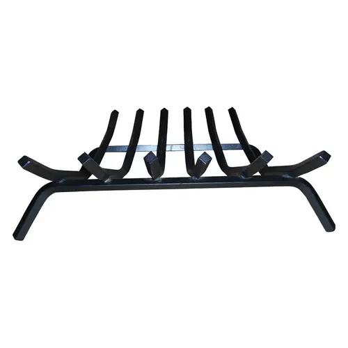 Fireplace Grate Black Steel Black