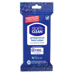nice'n CLEAN WIPES Q8105R6TR Q8063R8TR Hand Wipes, 8 in L, 5 in W, Citrus, Tencel
