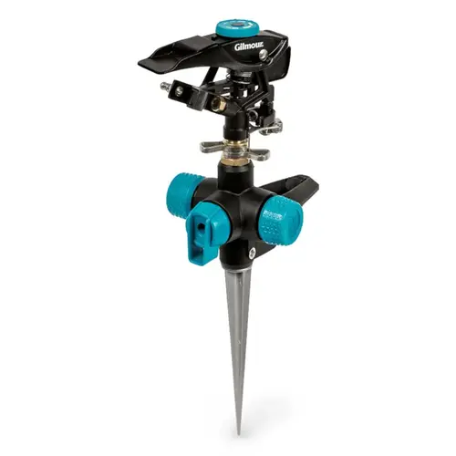 Impulse Sprinkler Heavy Duty Metal Spike Base 5800 sq ft Black Impulse Sprinkler Heavy Duty Metal Spike Base 5800 sq ft Black