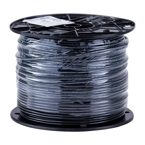THHN/THWN, 12 AWG, 20 Amp, 500 ft Long, Stranded Core, 19 Strand Building Wire Black