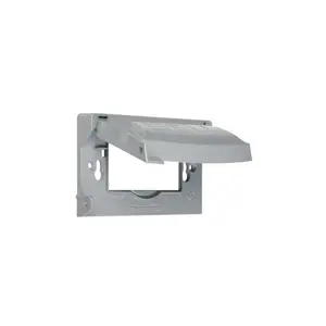 TAYMAC MX1250S Weatherproof Cover Rectangle Die-Cast Metal 1 gang For Damp Locations and Wet Locations Gray