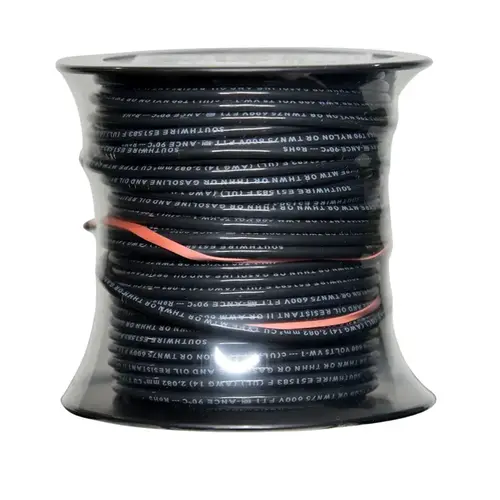 100 Ft 10-Gauge Black Thhn Simpull Solid Wire
