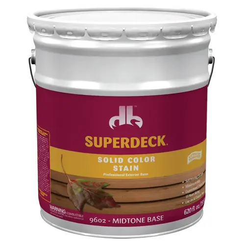 Wood Stain Solid Flat Midtone Base Medium Base Acrylic Latex 5 gal Midtone Base Wood Stain Solid Flat Midtone Base Medium Base Acrylic Latex 5 gal Midtone Base