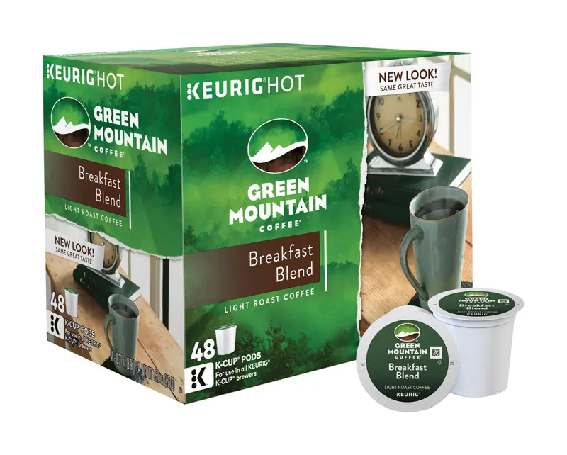 Keurig Coffee K-Cups Green Mountain Coffee Breakfast Blend 5000356567