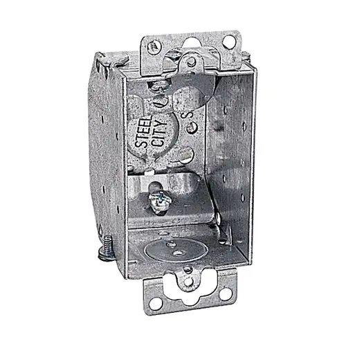Switch Box 10.5 cu in Rectangle Galvanized Steel 1 gang Silver Silver Switch Box 10.5 cu in Rectangle Galvanized Steel 1 gang Silver Silver