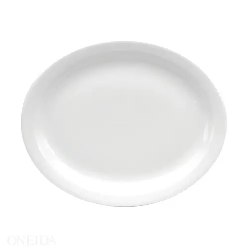 BUFFALO CREAM WHITE PLATTER NARROW RIM 13 1/4 BUFFALO CREAM WHITE PLATTER NARROW RIM 13 1/4