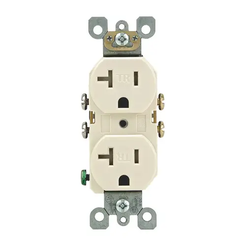 Tamper Resistant Outlet 20 amps 125 V Duplex Light Almond 5-20R Light Almond Tamper Resistant Outlet 20 amps 125 V Duplex Light Almond 5-20R Light Almond