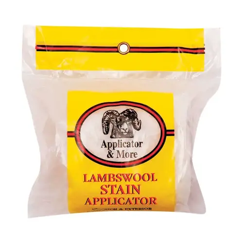 Stain Applicator 5" W X 4" L White Lambskin White Stain Applicator 5" W X 4" L White Lambskin White