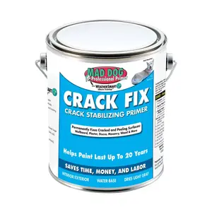 Mad Dog MDPCF025 Crack Stabilizing Primer Crack Fix White Water-Based Acrylic Latex 1 qt White
